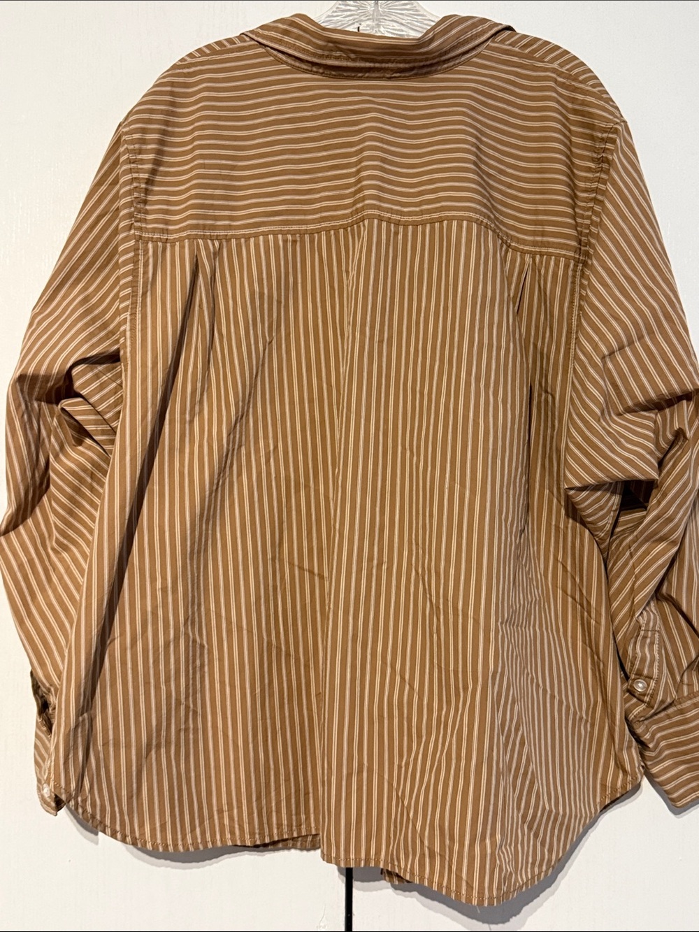 Free People Sabine Striped Articulated Shirt Button Down Cotton Sz XL NWOT - Picture 6 of 16